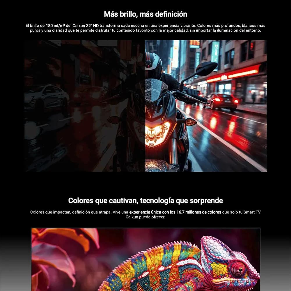 Caixun Smart TV 32" HD Google TV - detalle 3