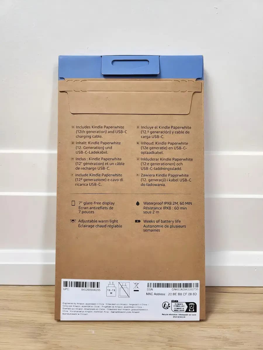 Amazon Kindle Paperwhite 7" (2024, 12° Gen) - detalle 3